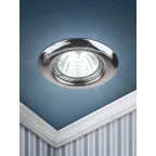 Светильник штампованный MR16,12V/220V, 50W хром ST3 CH