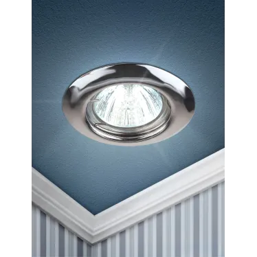 Светильник штампованный MR16,12V/220V, 50W хром ST3 CH
