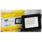 Прожектор СДО 06-20 светодиодный черный IP65 6500K IEK