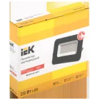 Прожектор светодиодный СДО 07-20R red IP65 серый IEK