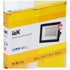 Прожектор СДО 06-70 светодиодный черный IP65 6500K IEK