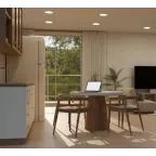 LIGHTING Светильник 4115 встраиваемый под лампу GX70 хром IEK