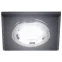 Светильник декор стекло квадрат MR16,12V/220V, 50W, хром/черный DK8 CH/BK