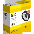 LIGHTING Светильник 4113 накладной под лампу GX53 черный IEK