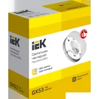 LIGHTING Светильник 4113 накладной под лампу GX53 хром матовый IEK