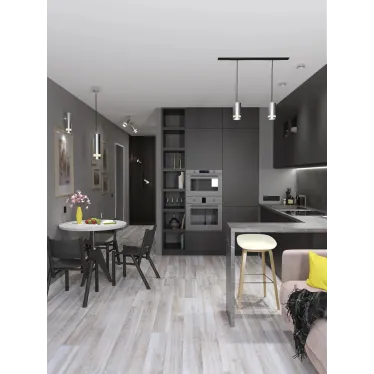 LIGHTING Светильник 4113 накладной под лампу GX53 хром матовый IEK