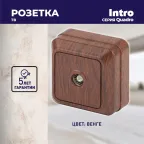 Розетка TV одиночная, ОУ, Quadro, венге, 2-301-10