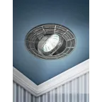 Светильник штампованный поворотный MR16,12V/220V, 50W сатин серебро/хром ST7A CH/SS