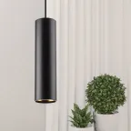 Подсветка PL1 GU10 BK 300 подвесной, GU10, D80*300мм, черный