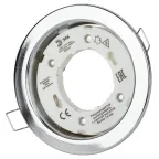 Светильник встраиваемый KL35 CН /1 (к) под лампу Gx53 220V 13W хром (80/1680)