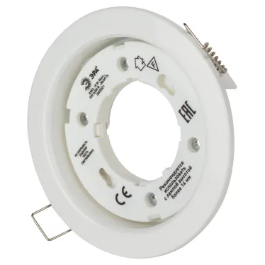 Светильник встраиваемый KL35 WH /1 (к) под лампу Gx53 220V 13W белый (80/1680)