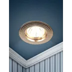 Светильник литой MR16,12V/220V, 50W золото KL55 GD