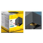 LIGHTING Светильник уличный светодиодный 5111 настенный 6Вт 4000К IP65 серый IEK