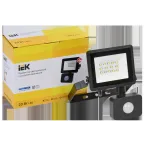 Прожектор СДО 06-20Д светодиодный черный с ДД IP54 6500K IEK