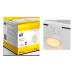 LIGHTING Светильник 4118 декоративный трековый поворотный под лампу GX53 белый IEK