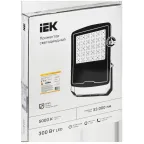 Прожектор светодиодный СДО 08-300 PRO 60град 5000К IP65 черный IEK
