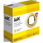 Светильник встраиваемый под лампу MR16 золото IEK