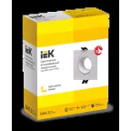 LIGHTING Светильник 4101 встраиваемый под лампу MR16 квадрат пластиковый белый IEK