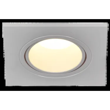 LIGHTING Светильник 4101 встраиваемый под лампу MR16 квадрат пластиковый белый IEK