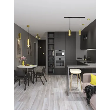 LIGHTING Светильник 4116 декоративный трековый поворотный под лампу GU10 золото IEK