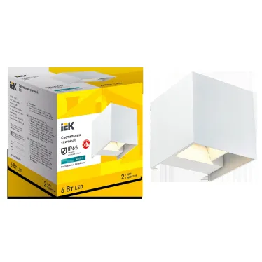 LIGHTING Светильник уличный светодиодный 5111 настенный 6Вт 4000К IP65 белый IEK