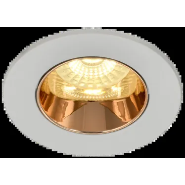 LIGHTING Светильник 4106 встраиваемый поворотный под лампу GU10 белый/золото пластик IEK