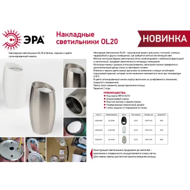 Светильник настенно-потолочный спот OL20 BK MR16/GU10, черный