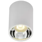 LIGHTING Светильник 4111 накладной потолочный под лампу GU10 белый/хром пластик IEK