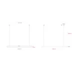 Светильник LED Geometria Block SPO-116-W-40K-024 24Вт 4000K 1750Лм IP40 1200х70х50 белый подвесной драйвер внутри