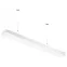 Светильник LED Geometria Block SPO-114-W-40K-036 36Вт 4000К 2800Лм IP40 1200*130*50 белый подвесной драйвер внутри