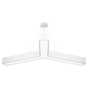 Светильник LED Geometria Igrek SPO-144-W-40K-066 66Вт 4000К 4000Лм IP40 1200*1200*80 белый подвесной драйвер внутри