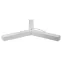 Светильник LED Geometria Igrek SPO-144-W-40K-066 66Вт 4000К 4000Лм IP40 1200*1200*80 белый подвесной драйвер внутри