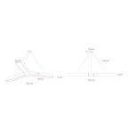 Светильник LED Geometria Igrek SPO-144-W-40K-066 66Вт 4000К 4000Лм IP40 1200*1200*80 белый подвесной драйвер внутри