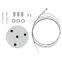 Светильник LED Geometria Igrek SPO-144-W-40K-066 66Вт 4000К 4000Лм IP40 1200*1200*80 белый подвесной драйвер внутри