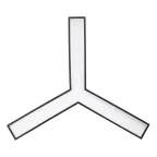 Светильник светодиодный Geometria Igrek SPO-144-B-40K-066 66Вт 4000К 4000Лм IP40 1200*1200*80 черный подвесной