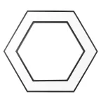 Светильник светодиодный Geometria Hexagon SPO-124-B-40K-051 51Вт 4000К 3900Лм IP40 800*800*80 черный подвесной