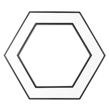Светильник светодиодный Geometria Hexagon SPO-124-B-40K-051 51Вт 4000К 3900Лм IP40 800*800*80 черный подвесной