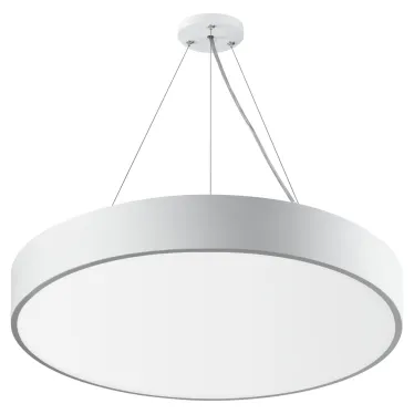 Светильник LED Geometria Ring SPO-132-W-40K-088 88Вт 4000К 6000Лм IP40 800*80 белый подвесной драйвер внутри