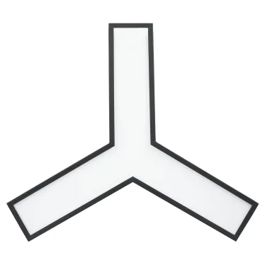 Светильник LED Geometria Igrek SPO-141-B-40K-028 28Вт 4000K 1750Лм IP40 600*80 черный подвесной драйвер внутри
