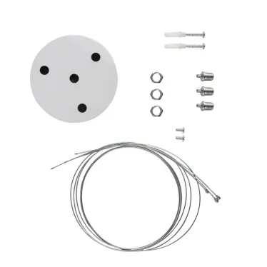 Светильник светодиодный Geometria Igrek SPO-143-W-40K-056 56Вт 4000К 3700Лм IP40 900*900*80 белый подвесной