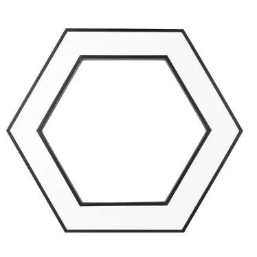 Светильник LED Geometria Hexagon SPO-123-B-40K-045 45Вт 4000K 2500Лм IP40 600*80 черный подвесной драйвер внутри