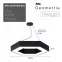 Светильник LED Geometria Hexagon SPO-123-B-40K-045 45Вт 4000K 2500Лм IP40 600*80 черный подвесной драйвер внутри
