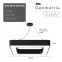 Светильник LED Geometria Quadro SPO-161-B-40K-060 60Вт 4000К 5500Лм IP40 600х80 черный подвесной драйвер внутри