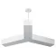 Светильник LED Geometria Igrek SPO-143-W-40K-056 56Вт 4000K 3700Лм IP40 900*80 белый подвесной драйвер внутри