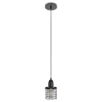Подвес PL5 BK металл, E27, max 60W, d107 мм, черный (20/300)