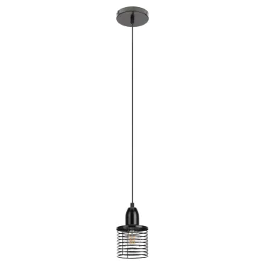 Подвес PL5 BK металл, E27, max 60W, d107 мм, черный (20/300)