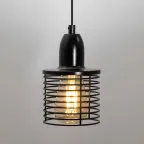 Подвес PL5 BK металл, E27, max 60W, d107 мм, черный (20/300)