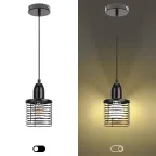 Подвес PL5 BK металл, E27, max 60W, d107 мм, черный (20/300)