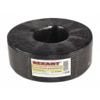 Кабель коаксиальный RG-58 A/U 50 Ом Cu/Al/Cu 64% бухта 100м черный, REXANT