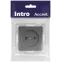 Розетка Intro Accent 6-201-07 , 2P, 16А-250В, IP20, СУ, графит